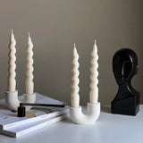 Nortic Double Candlestick Holder Modern Wedding Table Decor Candle Holder Home Wedding Decor Desktop Ornament Best Gift