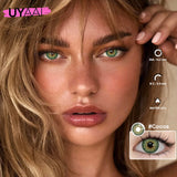 NEW Series Colored Contacts 2Pcs Green Contact Lenses Black/Brown/Blue Contacts Lens Yearly for Party Daily Makeup