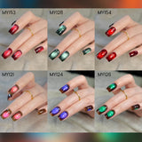 10ml Only Green Glass Bead Cat Magnetic Gel Nail Polish Guava Soda Grape Iced Crystal Salon Soak Off Gel Manicure