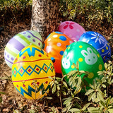 Inflatable Easter Yard Decorations 6pcs Inflatable Easter Bunny Peeps Toy & Eggs Rabbit Colorful Blow Up Rabbit Decor Eggs