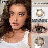 2pcs Color Contact Lenses Brown Color Lens Baby Blue Eyes Beauty Pupils Cosmetic Makeup Green Contacts Gray Lenses Yearly