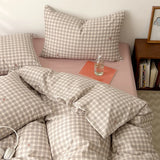 Bed Linen 100% Cotton Duvet Cover Stripe Queen Size 40s Quilt Cover Pillowcase Bedding covers Home Textile Nordic Foundation