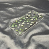 ins Light green flowers phone case For iPhone 16PRO 15 14 131211ProXRXS Max78 Plus12MiniY2K creativity Anti fall Case back Cover