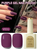 1pc 15ml Purple Gel Nail Polish Starter Pure Soak Off No Wipe Nail Gel Polish Suitable For All Seasons