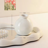 Cream style ceramic vase hydroponics dried flowers flower arrangement desktop ornament home office decoration