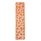 Gift Maple Leaf Christmas Tree Table Runner Lace Long Christmas Table Flag Flower Decorative Cloth Xmas Tablecloth Festival