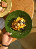 Nordic Ceramic Splashed Ink Plate Household Colored Breakfast Bread Disc High-end Restaurant Dessert Plates Niche Dot Tableware