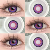 Color Contact Lenses 2Pcs Yearly Disposable Prescription 3 Tone Myopia Colored Contacts Beauty Eye Makeup Lens