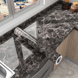 Marble Kitchen Oil-Proof Film Stove Waterproof Moisture-Proof Self-Adhesive Wallpaper Countertop Cabinet Renovation Tile Sticker