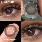 2pcs Brown Contact Lenses for Eyes Beautiful Pupils Yearly Cosmetic Blue Gray Colored Lens Brown Natural Lens Fast Ship