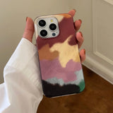All-Inclusive Double-Layer Colorful Square Puzzle Mobile Phone Case Suitable for Apple for Iphone16Promax Case/For Iphone15Promax Case/14Pro Case/13 Iphonecase/Fashionable Women's Mobile Phone Case/Simple Mobile Phone Case