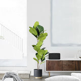 105/113cm Artificial Ficus Tree Branches Large Banyan Leaves Fake Rubber Plants Plastic Tall Plant For Home Garden Outdoor Decor