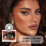 1 Pair Colored Contact Lenses Yearly Use Natural Look Brown Eye Lenses Gray Contact Blue Lenses Green Eye Lenses