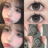 1 Pair Nature Color Eyes Contacts Lenses Myopic Prescription -0.00 to -8.00 Pupils Brown High Quality  Lens