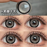1 Pair New Color Contact Lenses Black Contacts Lens Beauty Pupil Makeup Yearly Fast Shipping