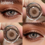 Natural Brown Half Yearly Disposable Colored Contact Lenses Daily Cosmetic Eye Contacts for Dating Makeup