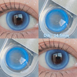 2pcs/pair New Cosplay Contact Lenses for Eyes Makeup Pupils Cosmetics Blue Eye Color Lenses for Myopia Lens 14.2/14.5mm