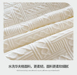 Simple Waffle Blanket Home Summer Quilt Cooling Blanket Nap Air Conditioner Student Dormi Single Double Green Pink Throw Blanket