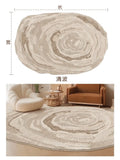 Retro Style Living Room Carpet Special-shaped Large Area Bedroom Plush Rugs Irregular Light Luxury Coffee Table Floor Mats Tapis