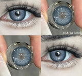 1 Pair Colored Contact Lenses for Eyes Blue Contacts Lenses Green Eye Contacts Beauty Cosmetics Gray Pupils Yearly Use