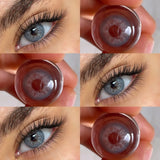 Colored Contact Lenses Myopia Power 14.2mm Small Pupil Half-Year Disposable
