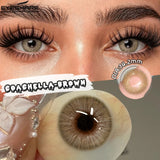 1Pair New Colored Contact Lenses Natural Brown Eye Lenses Blue Eye Lenses Fashion Beauty Contacts Gray SoftLens Yearly