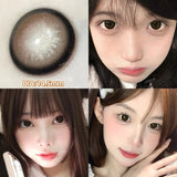 1 Pair(2pcs) Brown Beauty Colored Contact Lenses for Eyes Purple Halloween Lens Big Eye Lens Natural Look Gray Blue Lens