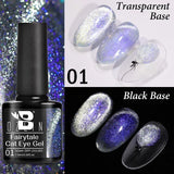 7.5ml Golden Gradient Cat Eye Nail Polish Gel Phototherapeutic Gel Soak Off Nail Magnetic Gel Polish Nail Art DlY