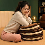 42cm Plush Cookies Pillow Cute Simulation Food Chocolate Chip Cookies Soft Doll Cushion Home Decoration Kids Toys Birthday Gift