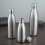500 750 1000ml Water Bottles Stainless Steel Water Bottle 1 Liter Free Shipping Items, Drink Bottle for Sport Travel Cups
