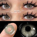 1 Pair Color Contact Lenses for Eyes Korean Brown Natural Big Eye Lenses Gray Eye Contact Green Color Lens