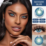 1Pair Fashion Blue Green Colored Contact Lenses Gray Brown Beautiful Pupils Cosmetic Black Eyes Lens Yearly EyeContacts