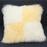 Includes Pillow Insert Living Room Sofa Pillow Cushion Color-blocked Plush Cushion Cover Machine-washable Sofa Pillow Home Decor