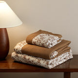 Japanese ditsy floral Cotton Bedding Sets Duvet Cover Sheet Pillowcase 4pc Underwear Bed Linens