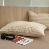 100 Cotton Pillowcase 2 PCS Colorful Stripe Pillow Case Bedding Black Pillow Cover Envelope Pillow Case Cover Nordic Sling