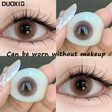 1 Pair Big Eyes Black Lenses Korean Natural Lenses Color Contact Lenses Eyes with Gray Beautiful Pupil Lenses Yearly