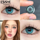 2Pcs New Product Best Selling Contacts Colored Lenses  Blue Green Series Soft Lens