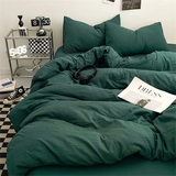 100% Thick Brushed Bed Sheets, Duvet Cover Set, Four Piece Bedding Set Three Piece Bedding, Fully Enclosed for Home Gift
