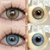 1 Pair Brown Colored Contact Lenses Natural Blue Pupils Eyes Contact lenses Soft Contacts 14.20mm