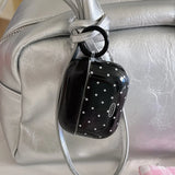Korea Cute Black Polka Dots Soft Cover Case For Apple AirPdos 1 2 3 4 Pro 2 Earphone Protection Cases Cartoon Lovely Cat Pendant