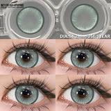 1pair Blue Contact Lenses For Eyes Korean Cute Lens Eye Makeup Pupil Brown Softlenses Women‘s color contact lenses