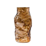 Glass Vase Irregular Lines of Folds Floral Arrangement Accessories Hydroponics Terrarium Home Decoration