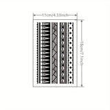 1 Sheet Armband Back Waterproof and Long-lasting Temporary Tattoo