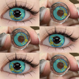 Contact Lenses Cosmetic Green Contact Lenses Makeup Colored Pupils Cosplay Lenses Cosmetics Beauty Woman Colored Lenses