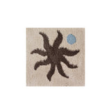 Seaside Tufting Seat Cushion Soft Chair Sofa Ocean Theme Tufted Fish Pad Home Office Warm Cozy Decor for Autumn Winter 36x40cm