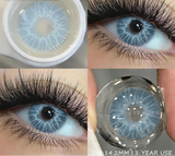 1 Pair Colored Contact Lenses for Eyes Brown Contacts Lenses Fashion Blue Lenses Yearly Gray Pupils Lens Beauty Makeup