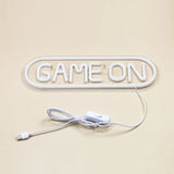 Chi-buy LED Neon Game On USB Powered Neon Signs Night Light 3D Wall Art Bedroom Living Room Decor Lamp Signs