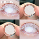 Cosplay White Contact Lenses for Eyes Anime Role Playing Lens Halloween Cosplay Black Contacts Yearly Cosmetics Pupils