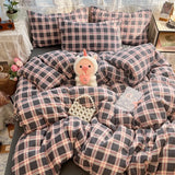 New Student Season Item Quilt Cover  A Fresh and Oxygen-rich Double-layer Gauze Printed Duvet Cover Skin-friendly Bedding