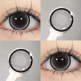 2Pcs Yearly Color Colored Contact Soft Circular  Black Makeup Blue Lens Lenses Beauty Pupil Gray Brown Eyes Fast Shipping